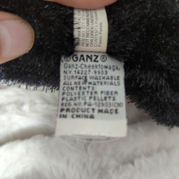 Ganz Webkinz Black Cat HM 135 8" Plush Stuffed Animal NO CODE - Picture 7 of 8